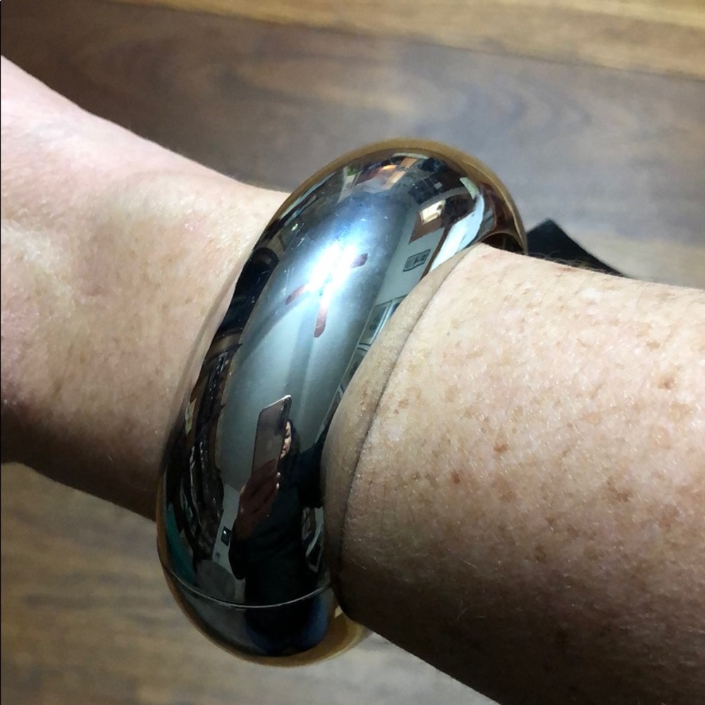 Cookie Lee Silver Hinged Bracelet